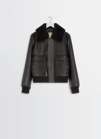 LEATHER BLOUSON