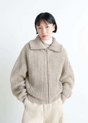 ZIPPED CARDIGAN