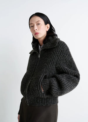 ZIPPED CARDIGAN