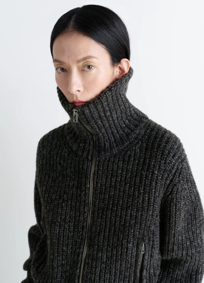 ZIPPED CARDIGAN