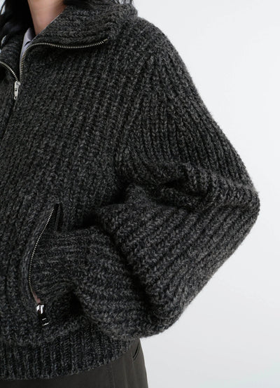 ZIPPED CARDIGAN