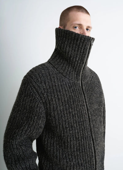 ZIPPED CARDIGAN