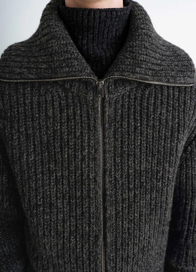 ZIPPED CARDIGAN