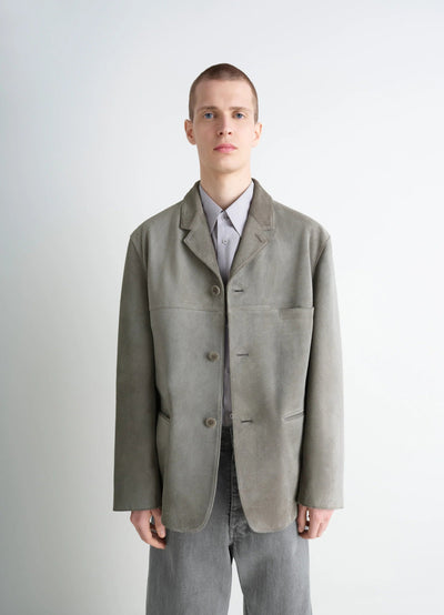 SUEDE SINGLE BREASTED JACKET