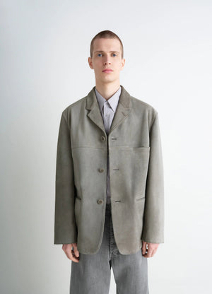 SUEDE SINGLE BREASTED JACKET