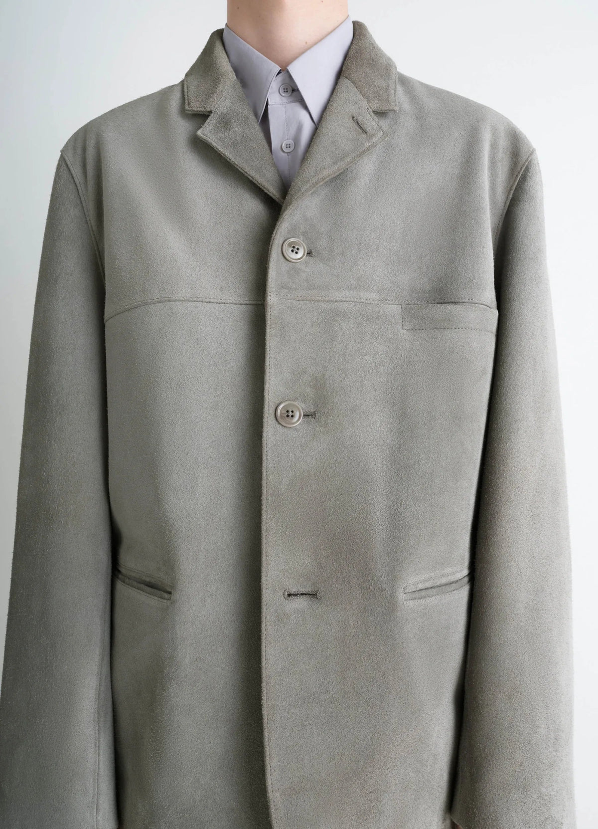 SUEDE SINGLE BREASTED JACKET