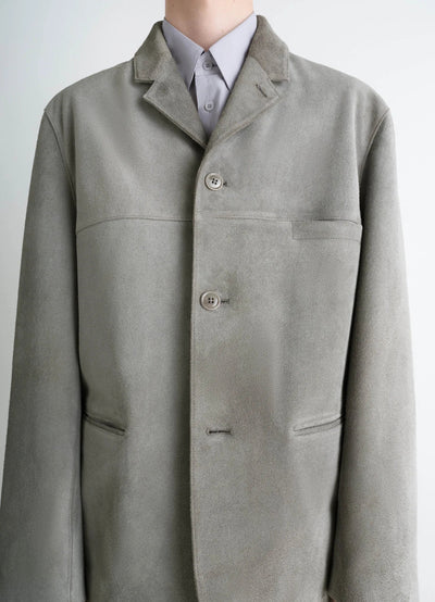 SUEDE SINGLE BREASTED JACKET