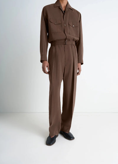 BELTED RELAXED PANTS