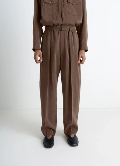 BELTED RELAXED PANTS