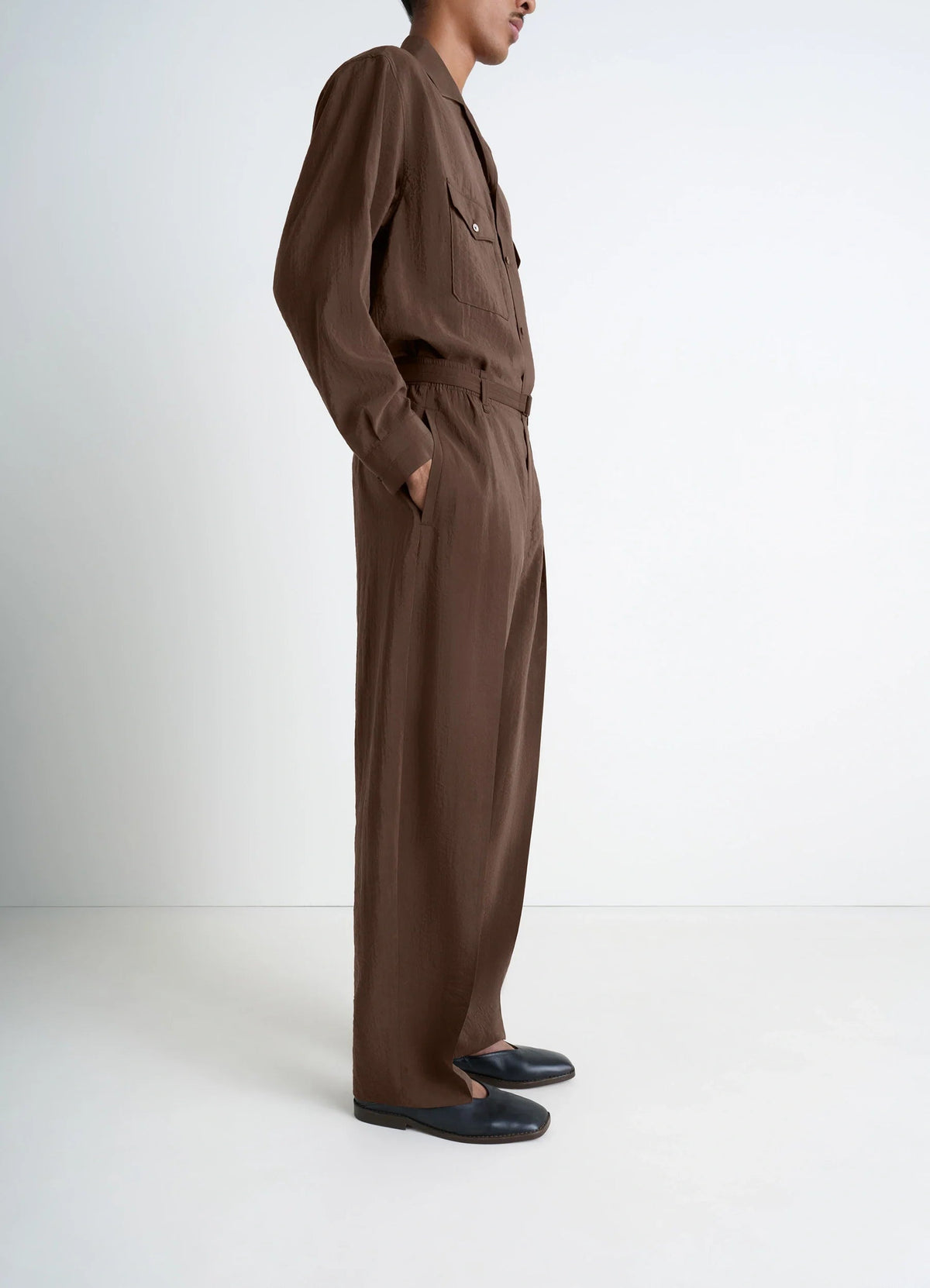 BELTED RELAXED PANTS