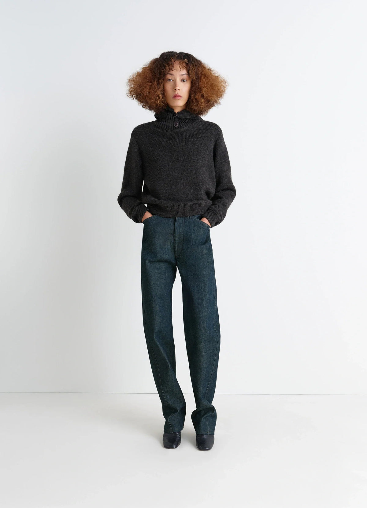 FIVE POCKETS TWISTED PANTS