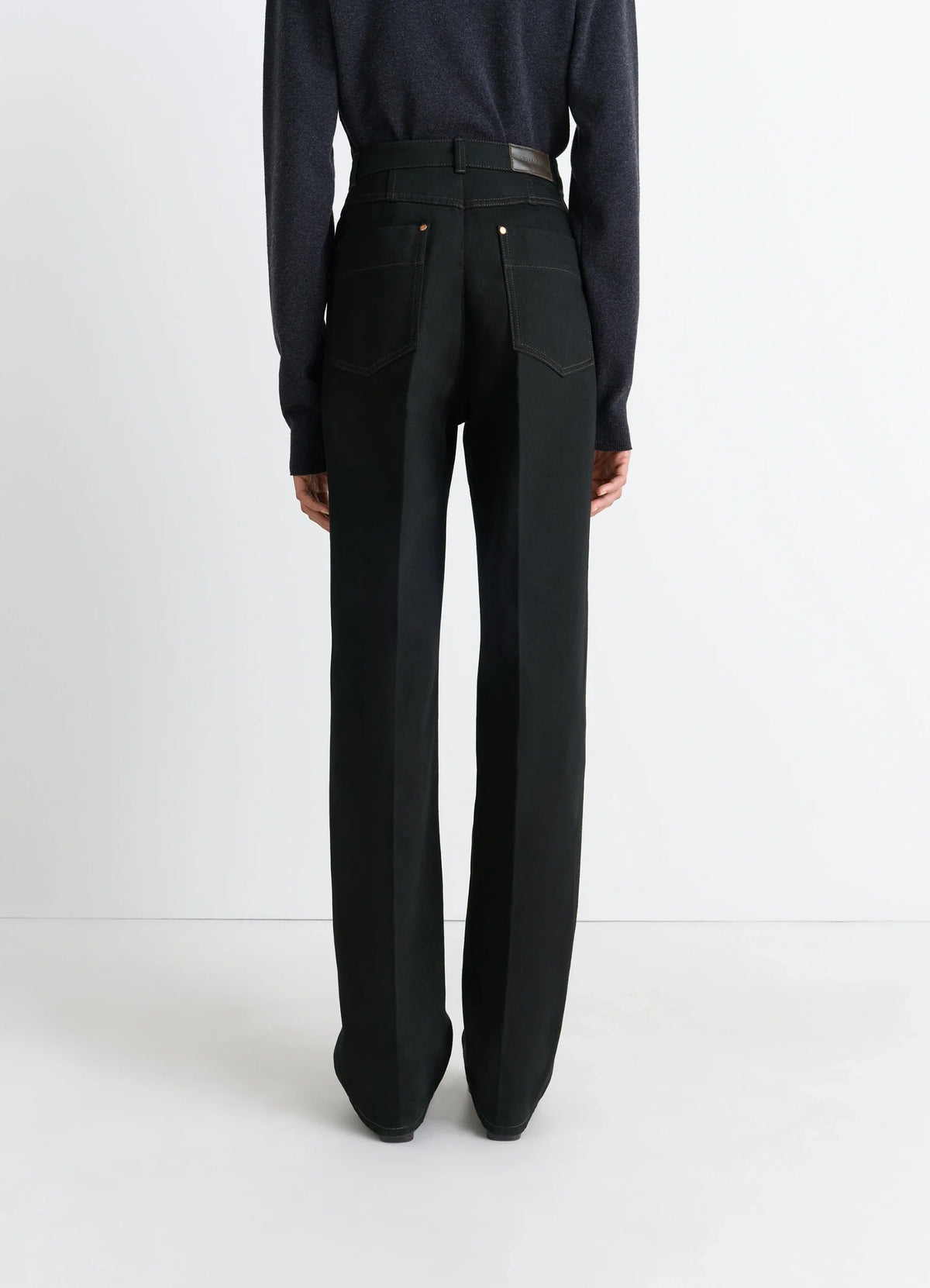 HIGH WAISTED STRAIGHT PANTS