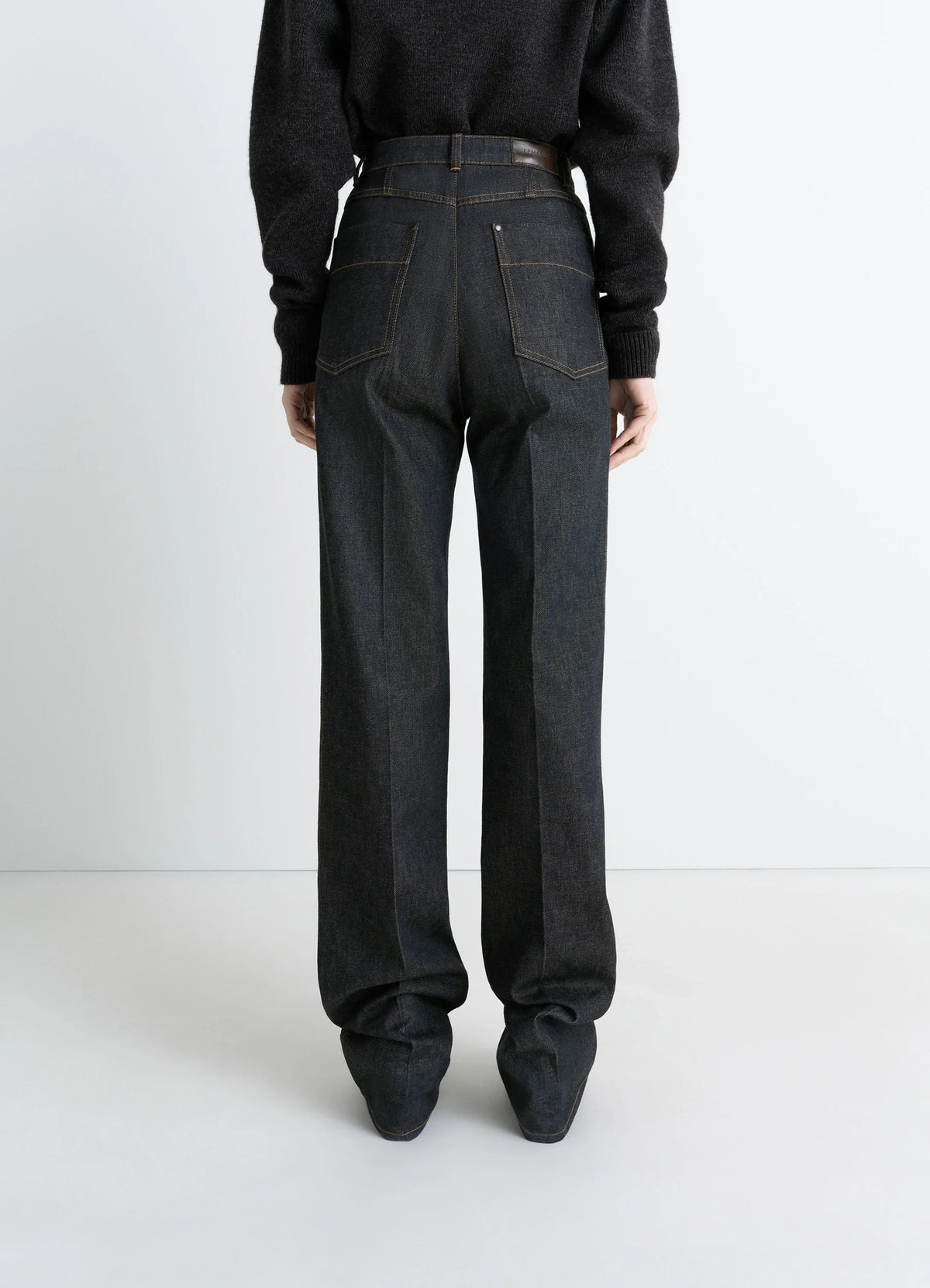 HIGH WAISTED STRAIGHT PANTS