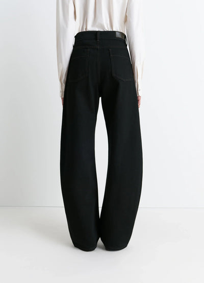 HIGH WAISTED CURVED PANTS