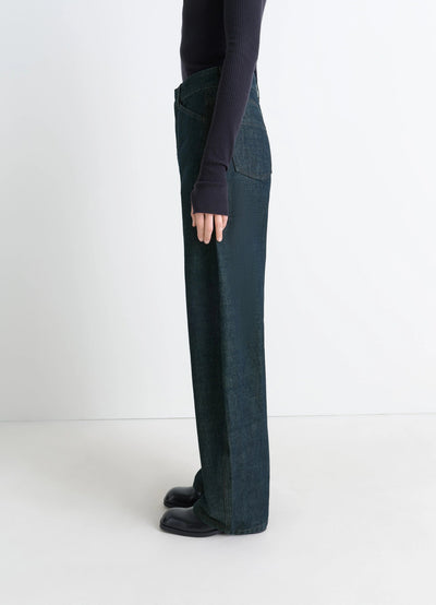 HIGH WAISTED CURVED PANTS