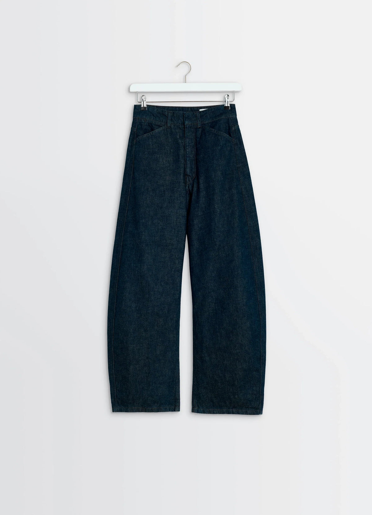 HIGH WAISTED CURVED PANTS