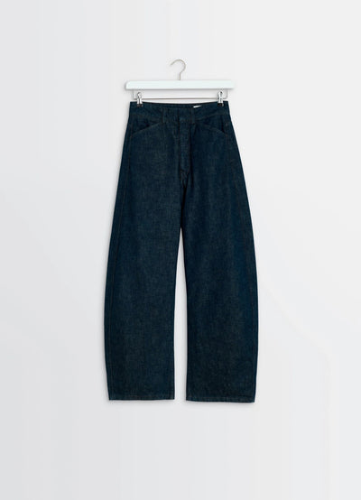 HIGH WAISTED CURVED PANTS