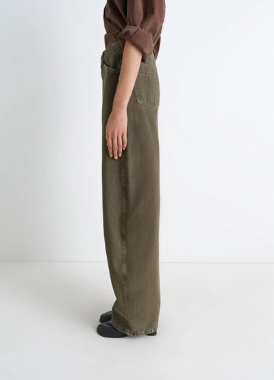 HIGH WAISTED CURVED PANTS