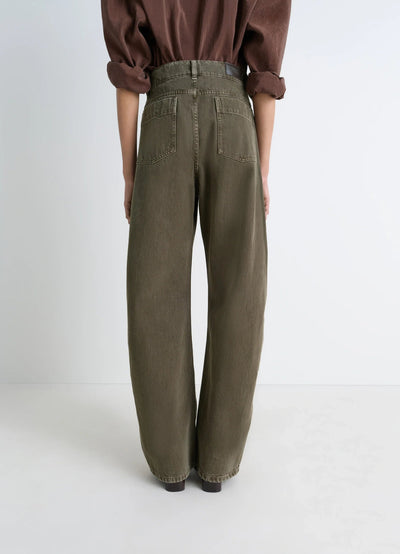 HIGH WAISTED CURVED PANTS