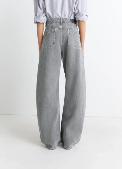 HIGH WAISTED CURVED PANTS