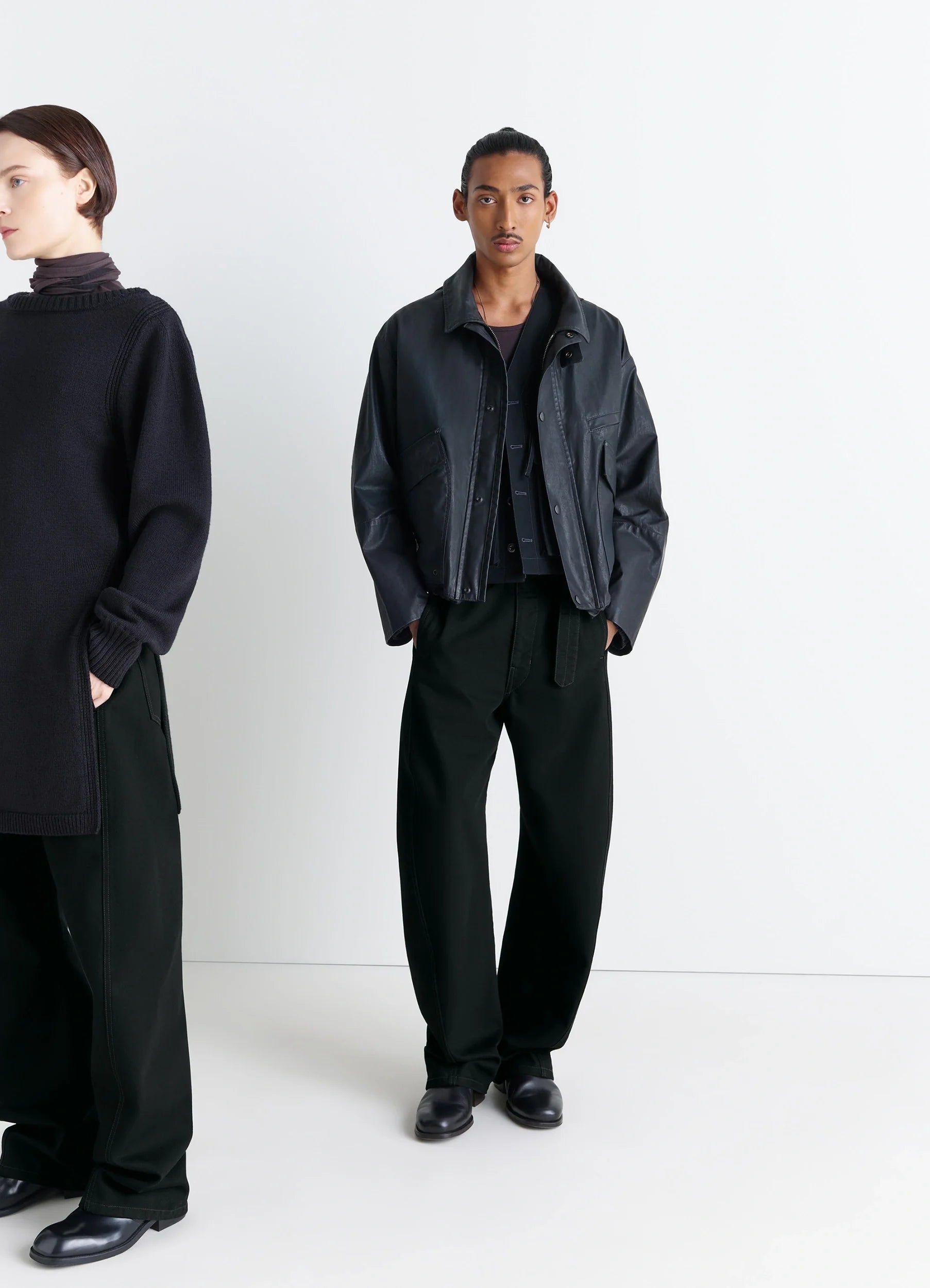 TWISTED BELTED PANTS
