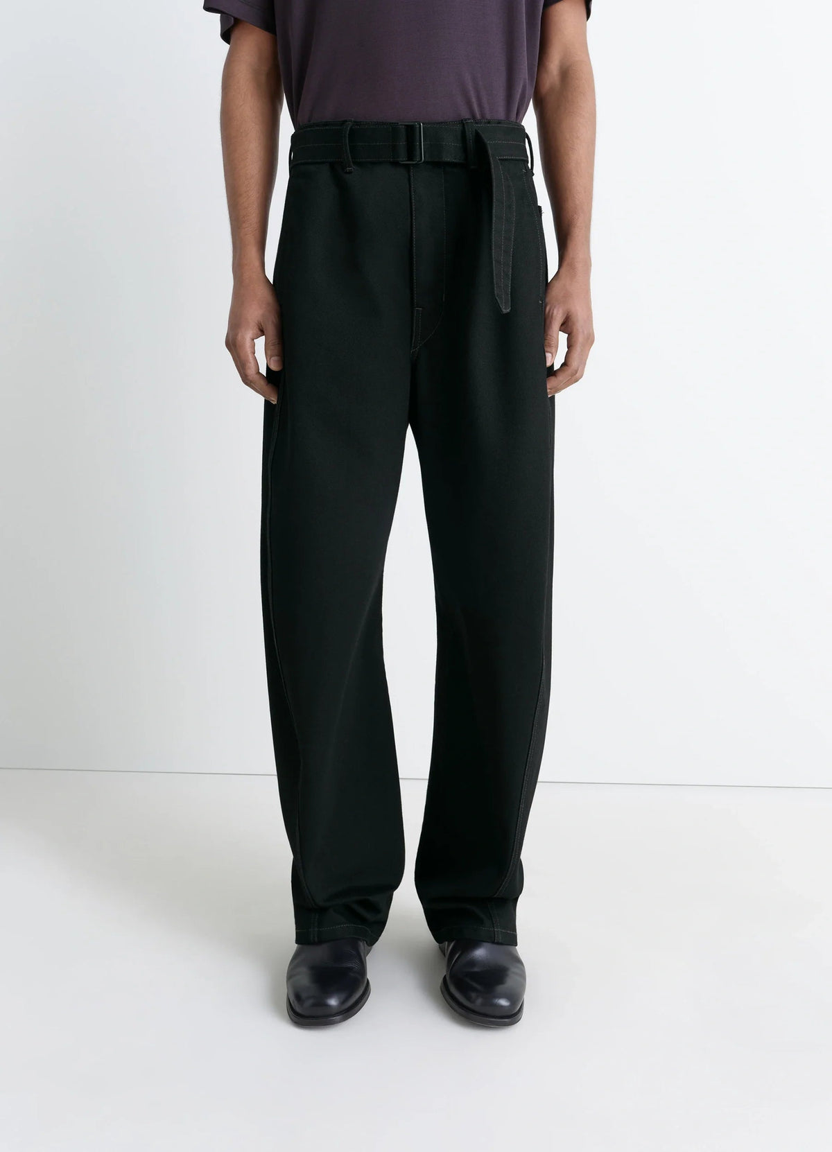 TWISTED BELTED PANTS