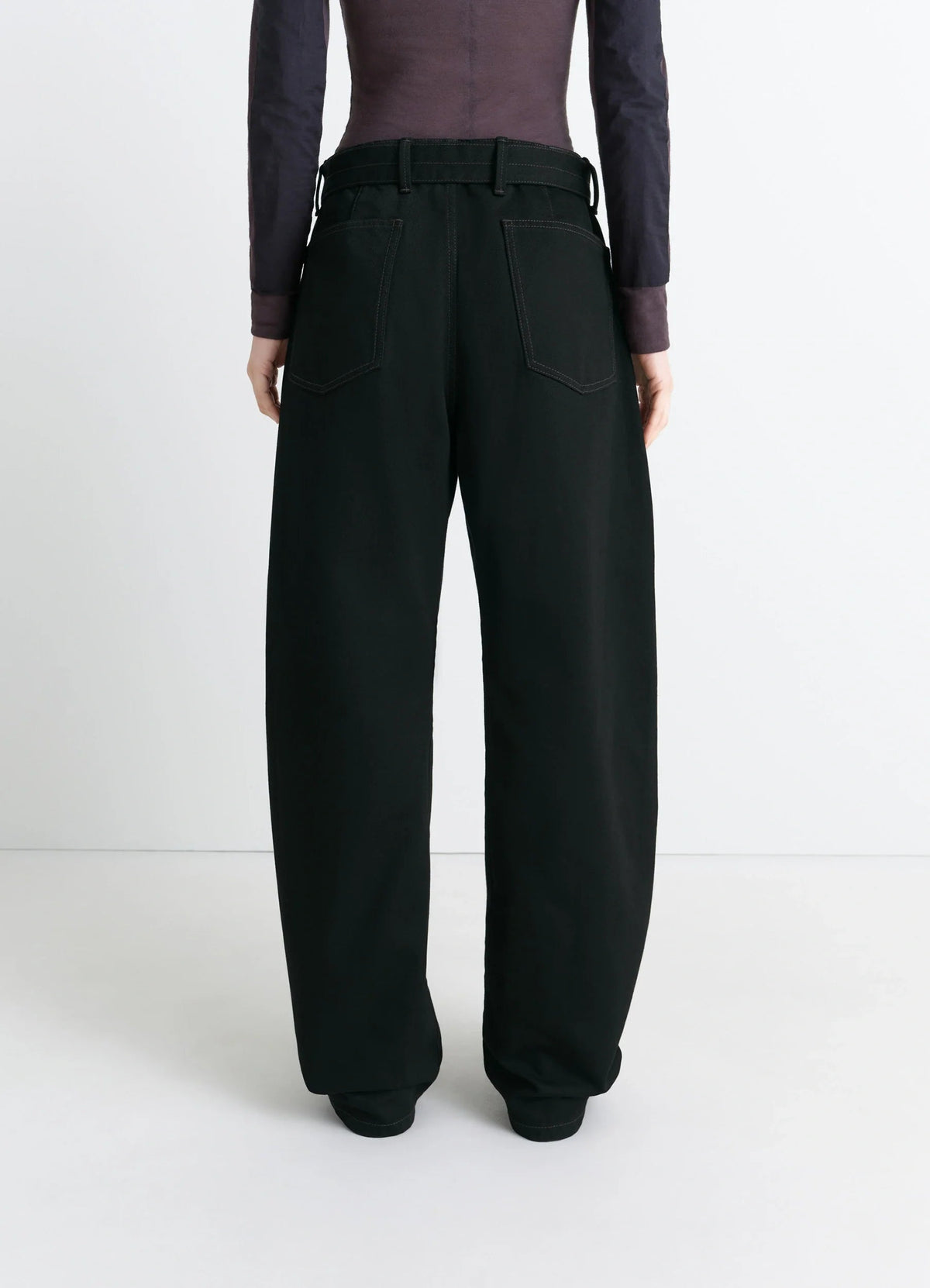 TWISTED BELTED PANTS
