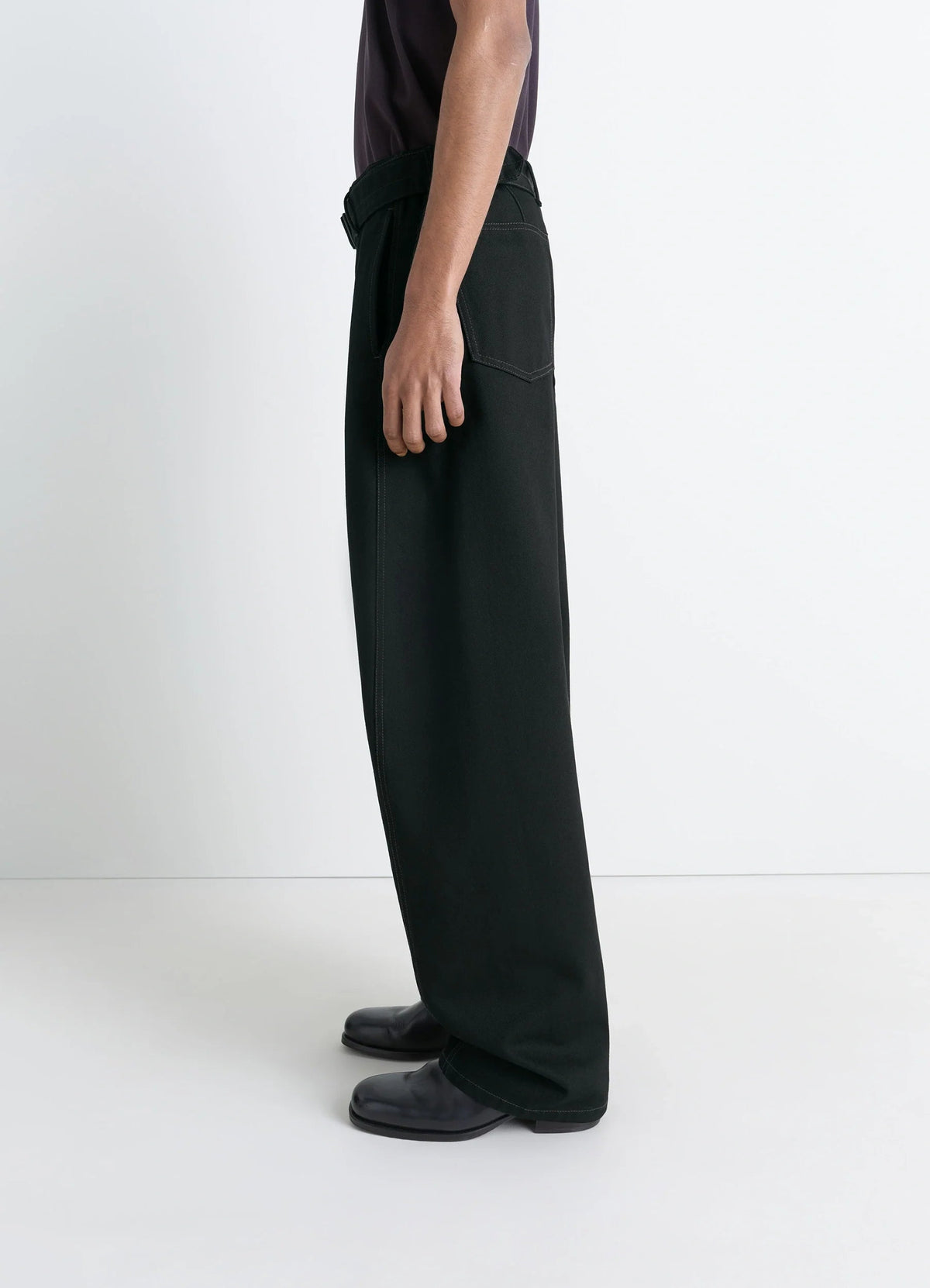 TWISTED BELTED PANTS