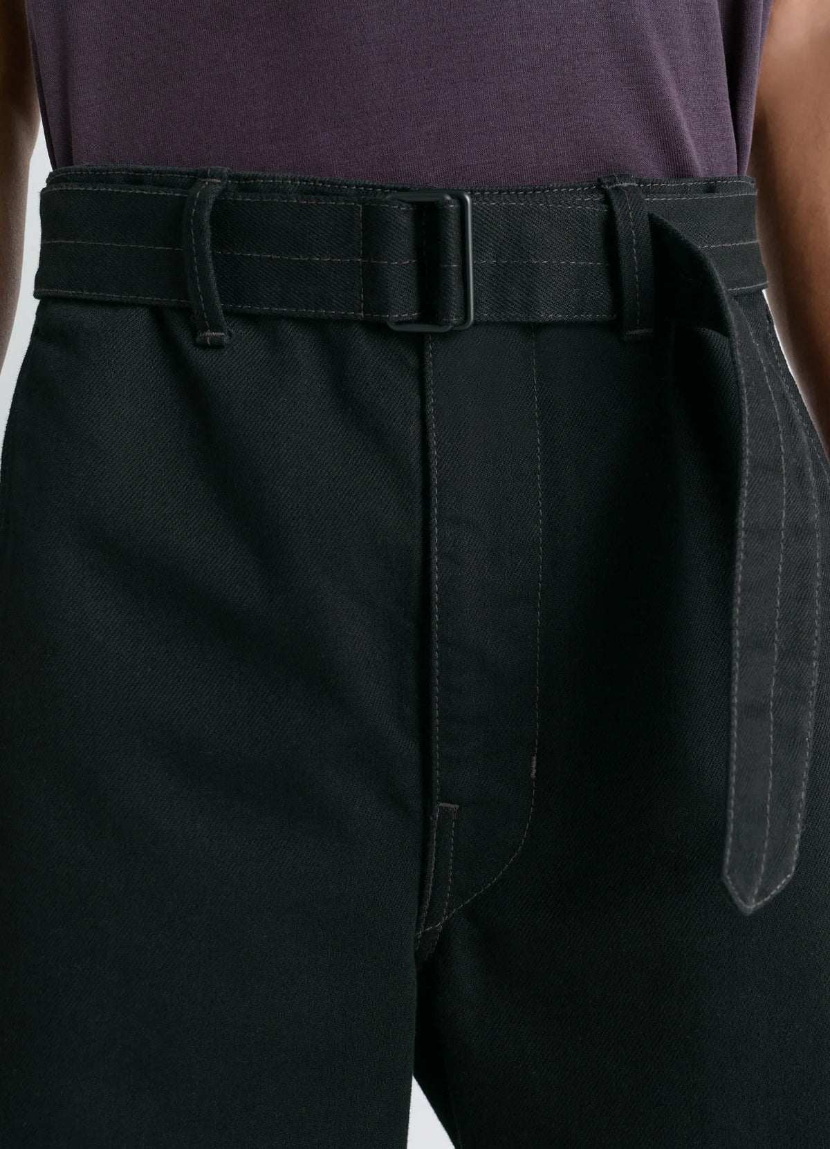 TWISTED BELTED PANTS