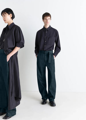 TWISTED BELTED PANTS
