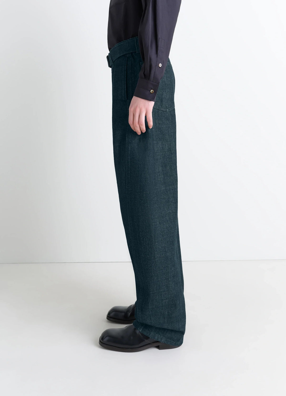 TWISTED BELTED PANTS