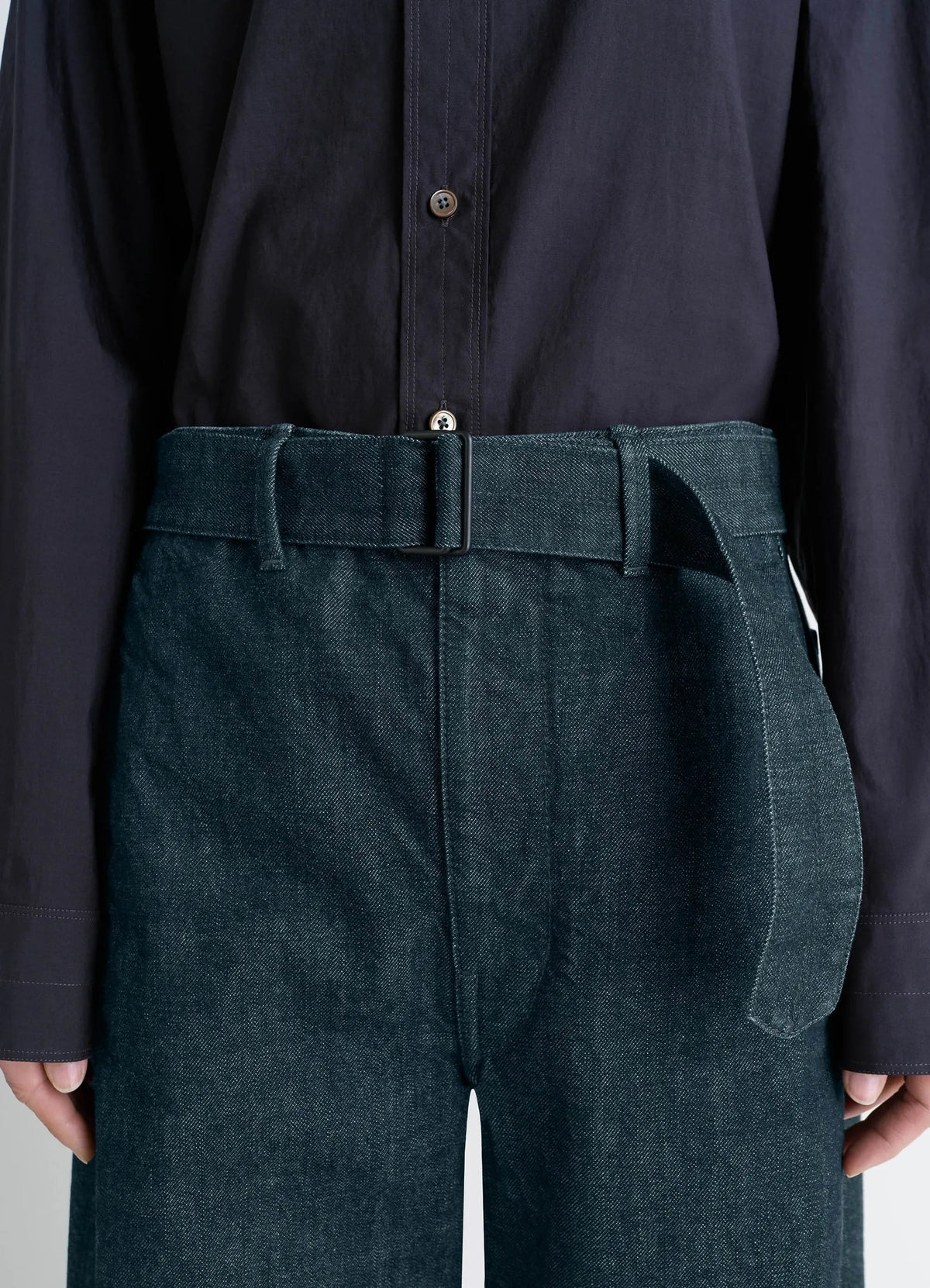 TWISTED BELTED PANTS