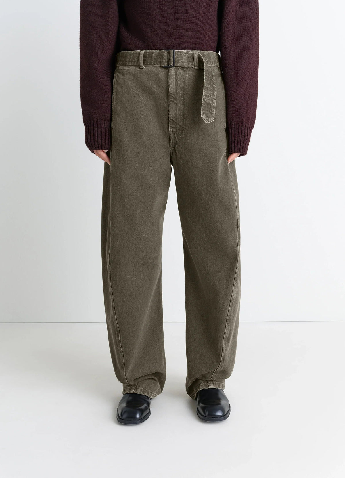 TWISTED BELTED PANTS