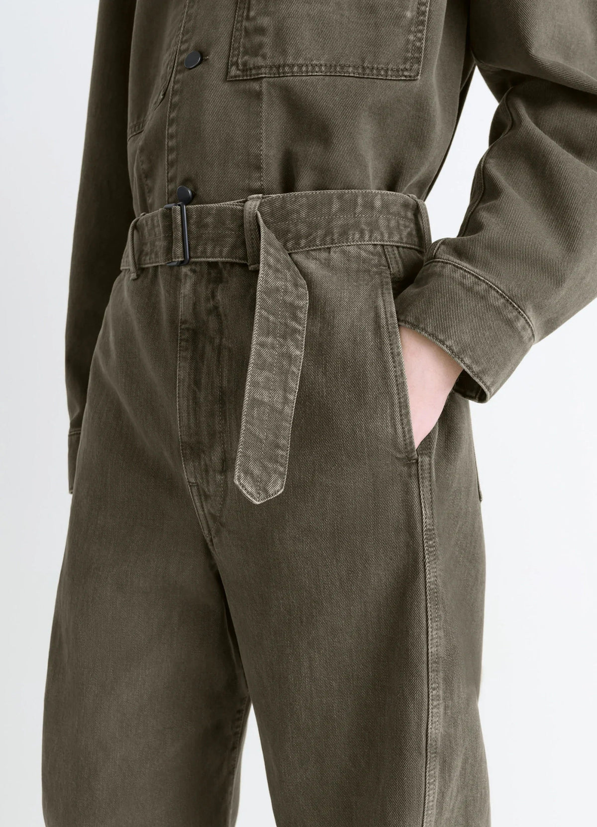 TWISTED BELTED PANTS