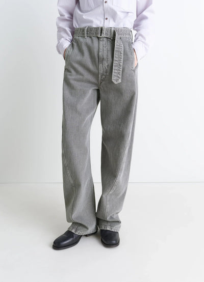 TWISTED BELTED PANTS