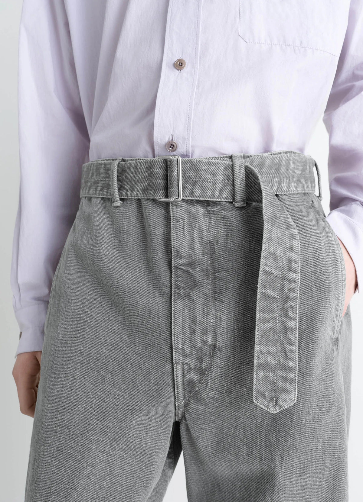 TWISTED BELTED PANTS