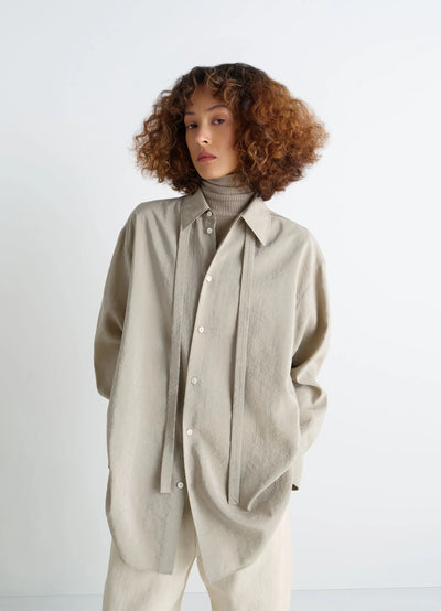 LONG SHIRT WITH TIE