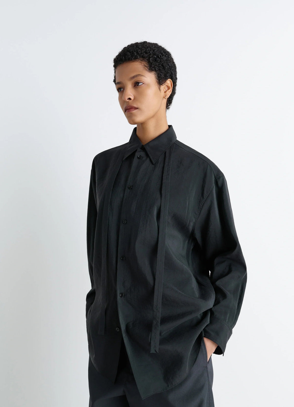 LONG SHIRT WITH TIE