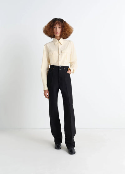 CHEST-POCKET FITTED SHIRT