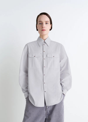 CHEST-POCKET FITTED SHIRT