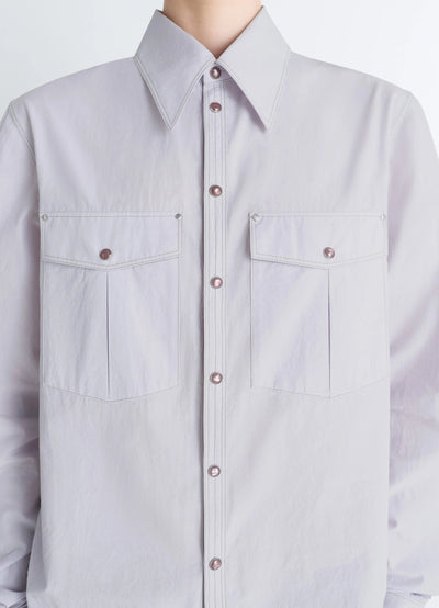 CHEST-POCKET FITTED SHIRT