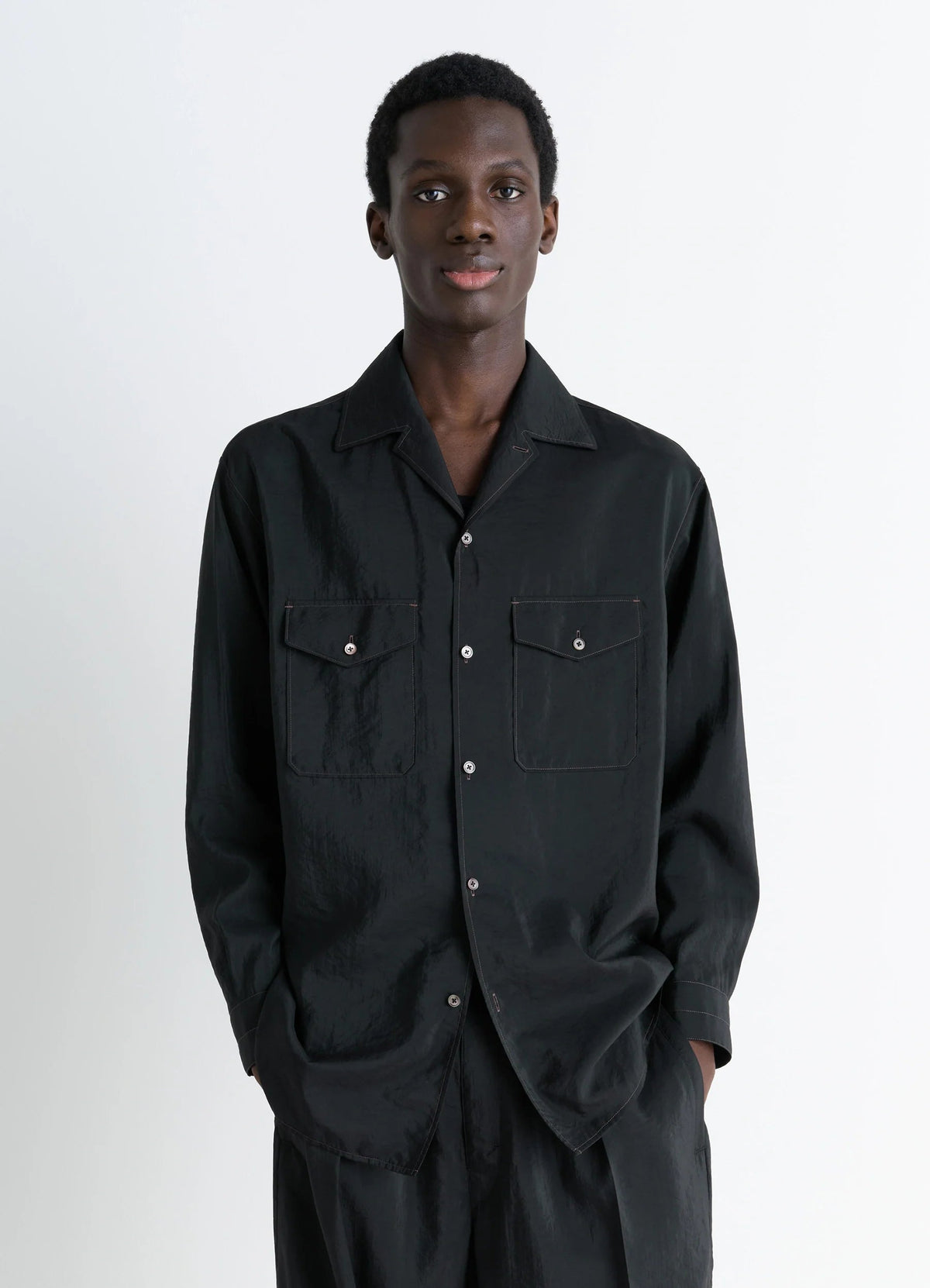 CONVERTIBLE COLLAR SHIRT