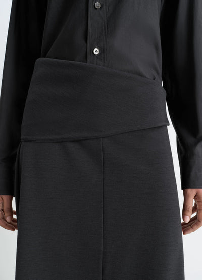 TWISTED HEM SKIRT