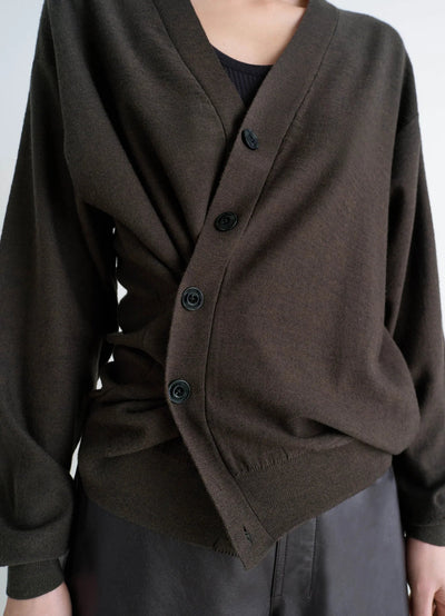 RELAXED TWISTED CARDIGAN