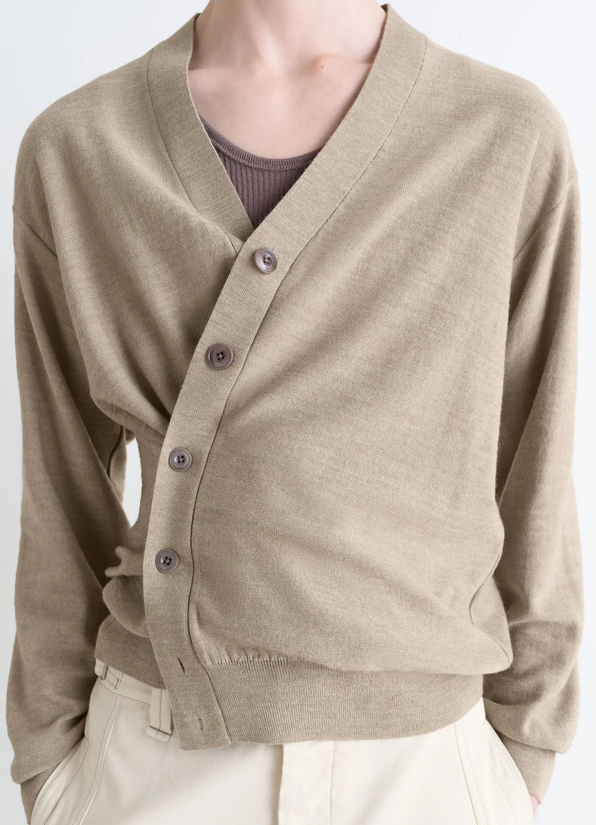 RELAXED TWISTED CARDIGAN