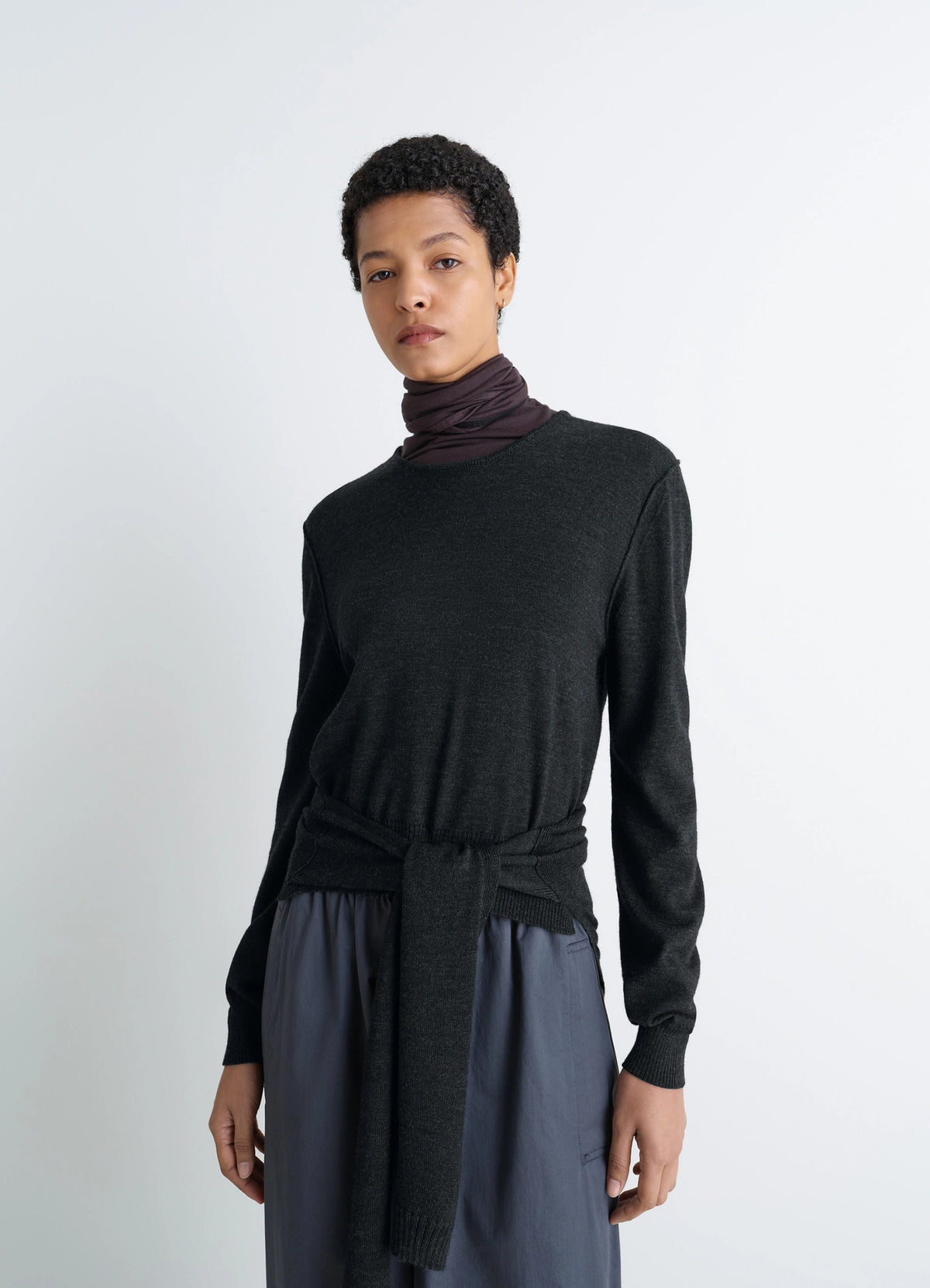 TROMPE L'OEIL CREW NECK JUMPER