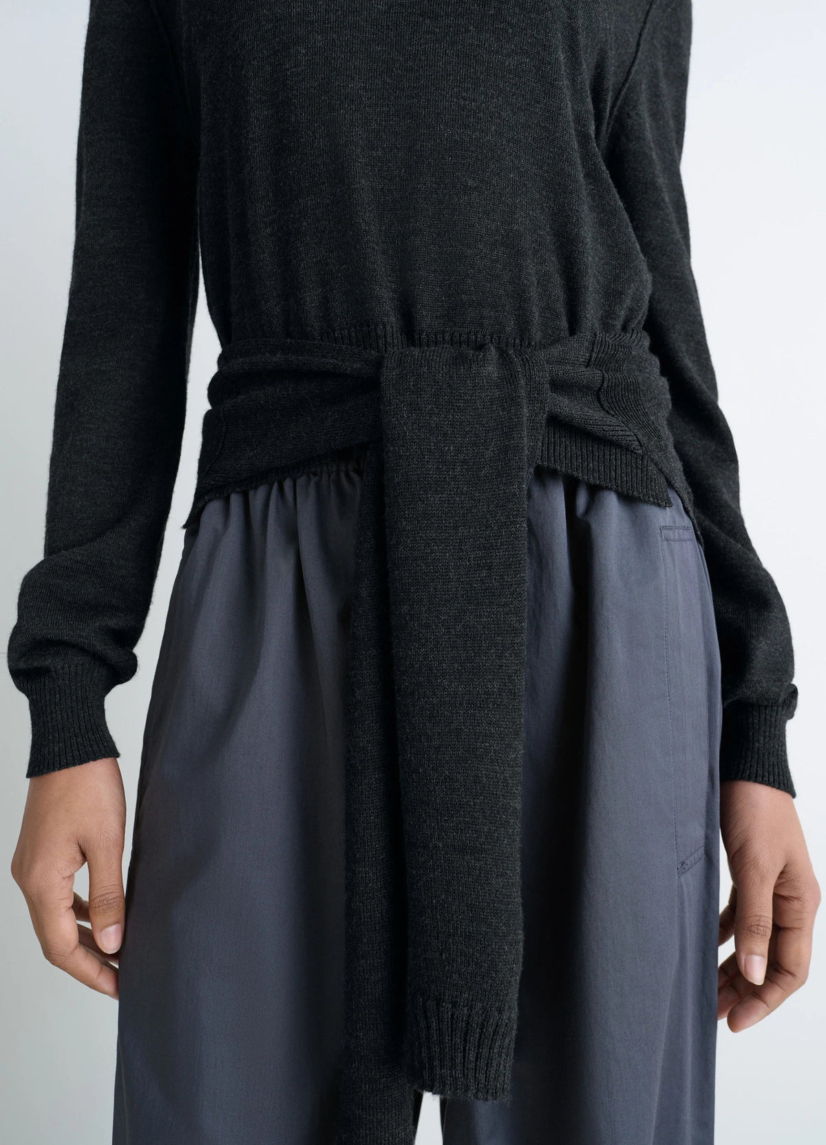 TROMPE L'OEIL CREW NECK JUMPER