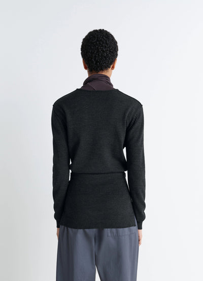 TROMPE L'OEIL CREW NECK JUMPER