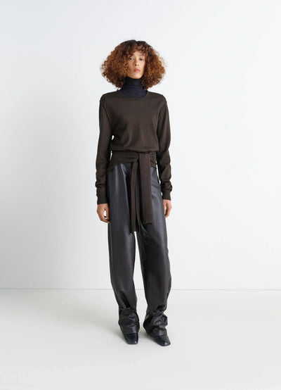 TROMPE L'OEIL CREW NECK JUMPER