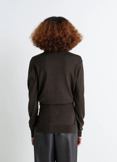 TROMPE L'OEIL CREW NECK JUMPER